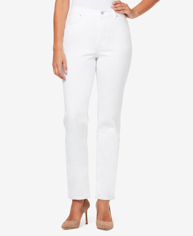 Gloria Vanderbilt Women's Amanda Classic Straight Jeans, in Regular, Short & Long - Vintage White Cover