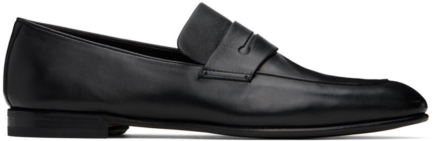 ZEGNA Black 'L'Asola' Loafers Cover