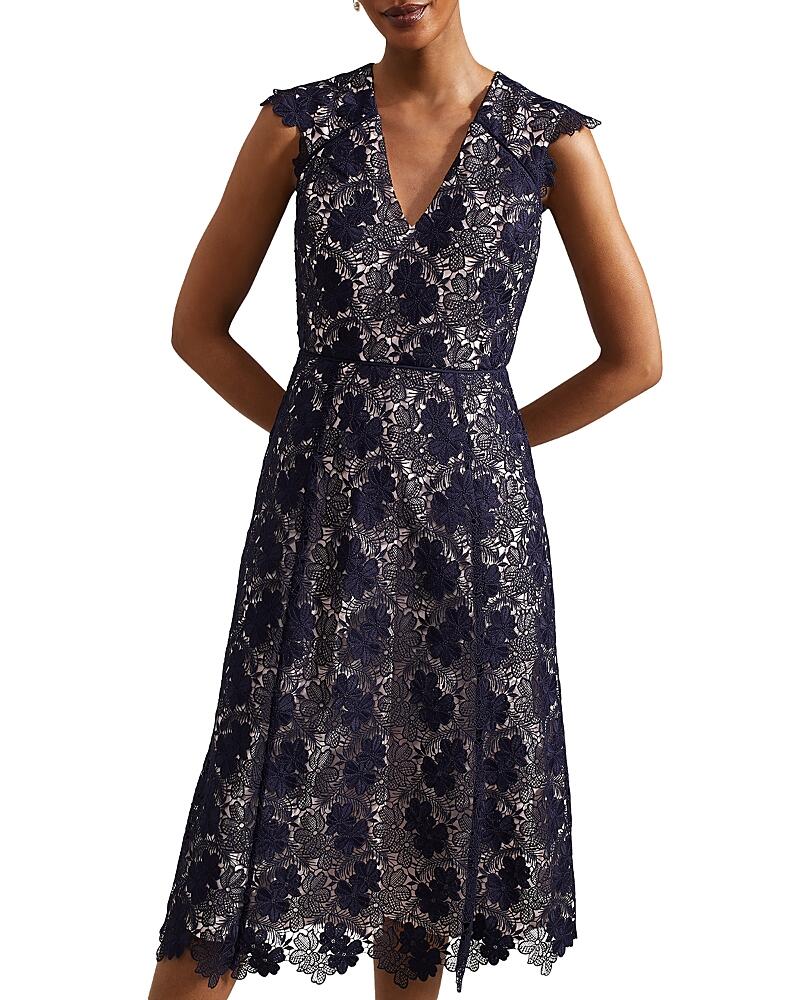 Hobbs London Hannah Lace Midi Dress Cover