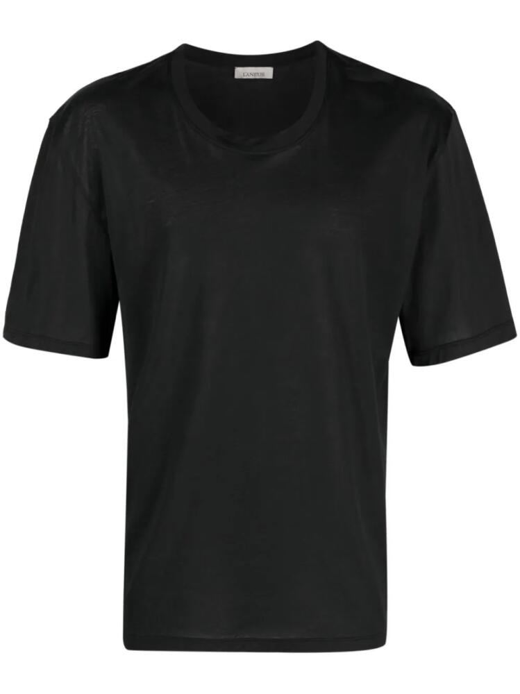 Laneus plain crew-neck T-shirt - Black Cover