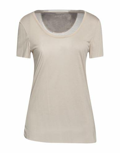 Purotatto Woman T-shirt Beige Modal, Milk protein fiber Cover