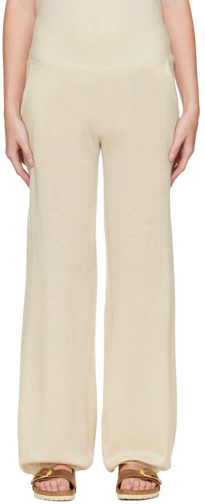 Frenckenberger Off-White Cashmere Lounge Pants Cover