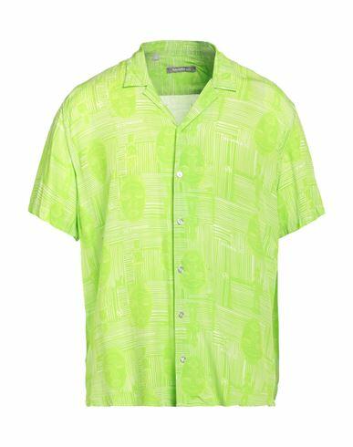 Havana & Co. Man Shirt Acid green Viscose Cover