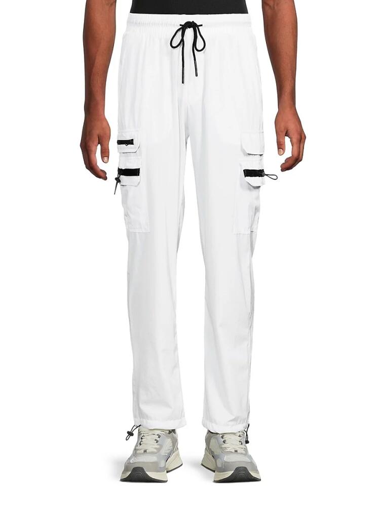 American Stitch Men's Drawstring Cargo Pants - White Cover