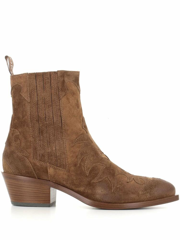 Sartore 50mm suede ankle boots - Brown Cover