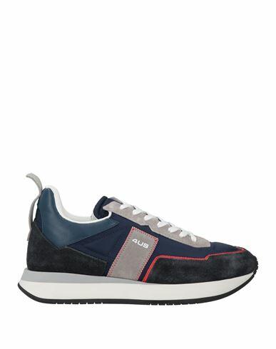 Cesare Paciotti 4us Man Sneakers Midnight blue Leather, Textile fibers Cover