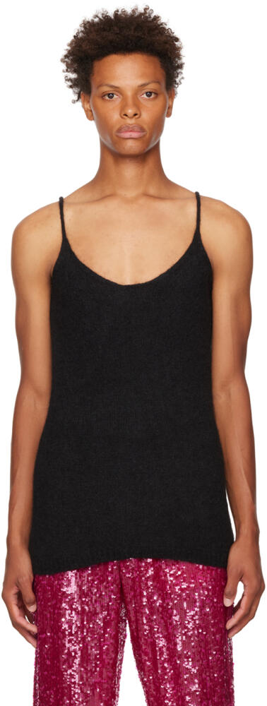 Dries Van Noten Black Knit Tank Top Cover