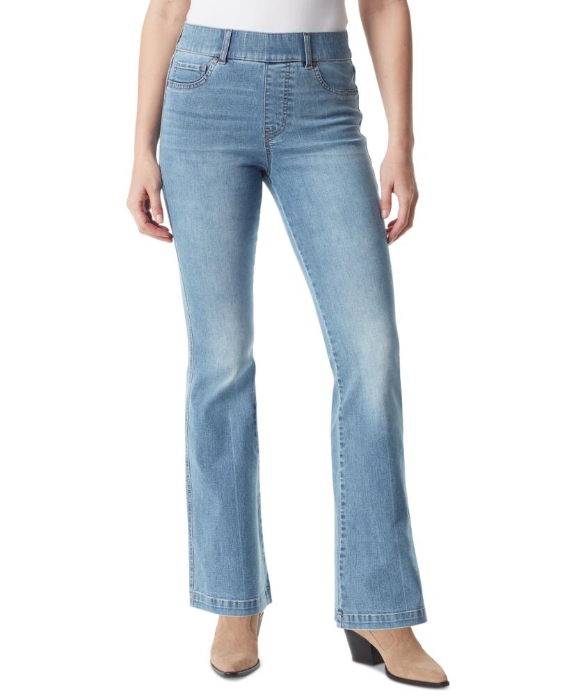 Gloria Vanderbilt Women's Shape Effect Pull-On Flared-Leg Jeans - Sonoma Valley Cover