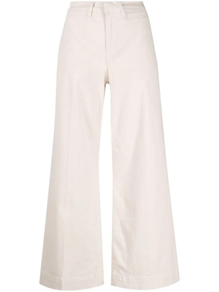 FRAME Le Pixie wide-leg trousers - Neutrals Cover