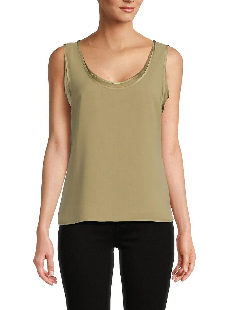 DKNY Women's Scoopneck Tank Top - Beige Cover