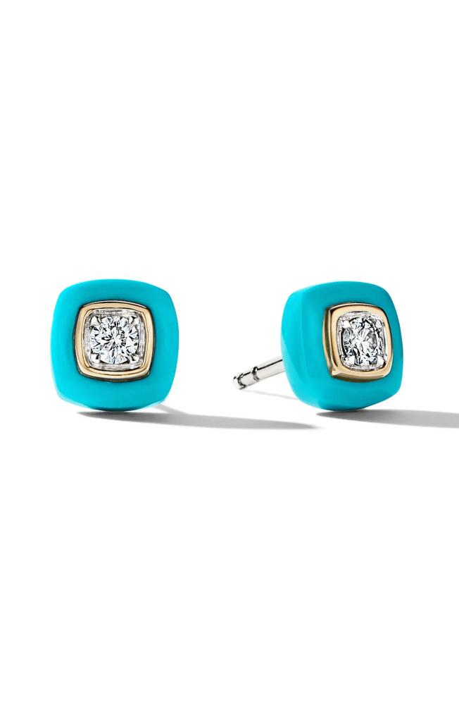 Cast The Brilliant Diamond Stud Earrings in Turquoise Cover