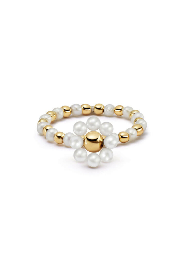 Daisy London X Shrimps Pearl and 18kt Gold-plated Ring Cover