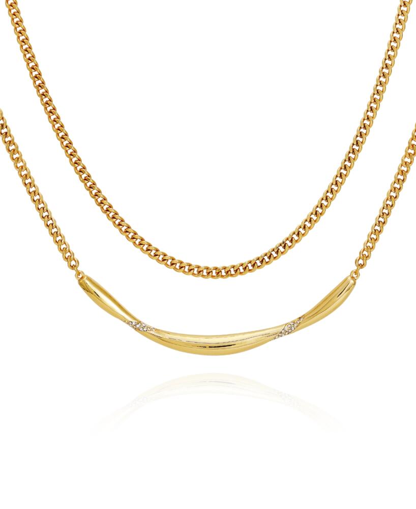 Vince Camuto Gold-Tone Layered Curb Chain Necklace, 18" + 2" Extender - Gold Cover