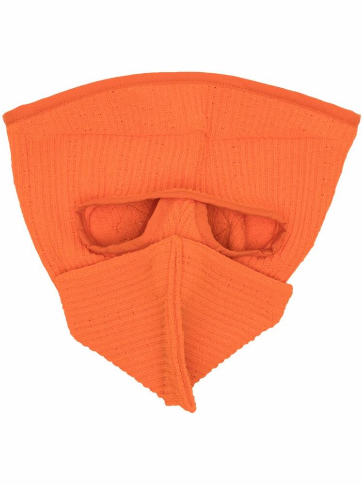 Walter Van Beirendonck ribbed-knit balaclava - Orange Cover