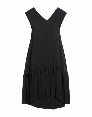 Sfizio Woman Mini dress Black Viscose Cover