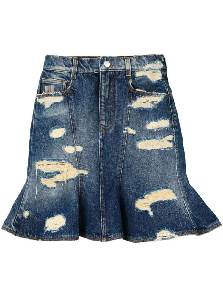 Marc Jacobs The Rip&Repair Fluted mini skirt - Blue Cover