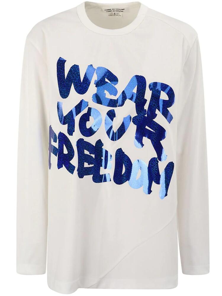 Comme Des Garçons Comme Des Garçons Wear Your Freedom T-shirt - White Cover