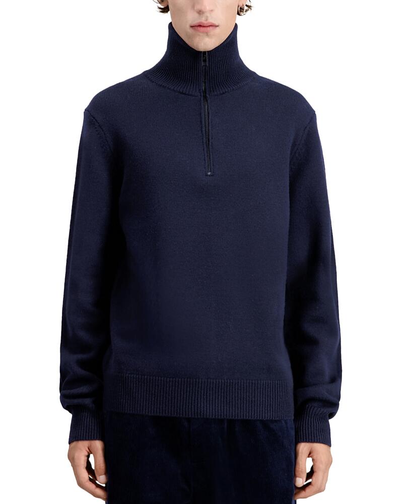 The Kooples Wool Quarter Zip Sweater Cover