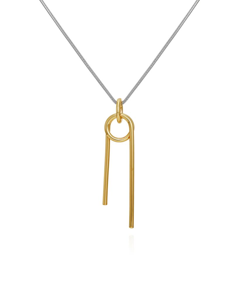 Vince Camuto Two-Tone Long Snake Chain and Pendant Necklace, 30" + 2" Extender - Gold, Silver Cover