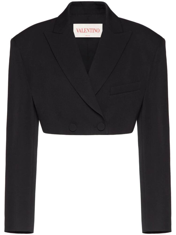 Valentino Garavani Grisaille double-breasted blazer - Black Cover