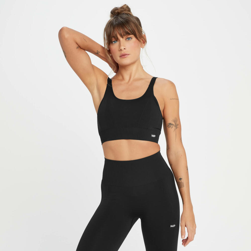 MP Women's Tempo Tonal Seamless Sports Bra - Black Cover