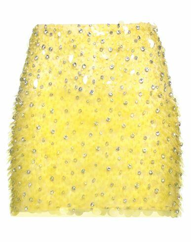 Des_phemmes Woman Mini skirt Yellow Nylon Cover