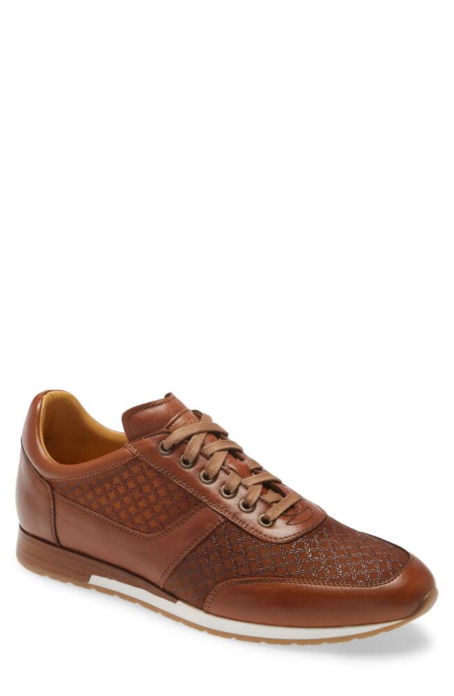 Mezlan Maxim Sneaker in Tan Leather/Suede Cover