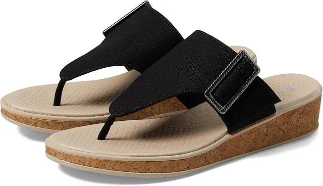 Bzees Bay Wedge Sandals (Black) Women's Sandals Cover