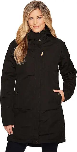 Fjallraven Kiruna Padded Parka (Black) Women's Coat Cover