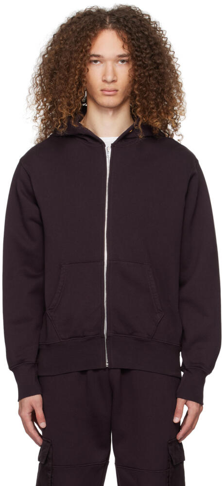 Les Tien Purple Heavyweight Zip Hoodie Cover