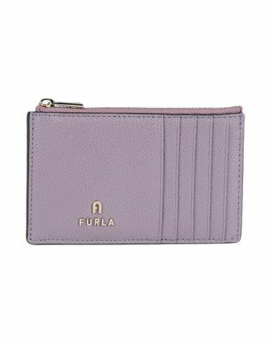 Furla Furla Camelia M Zipped Card Ca Woman Coin purse Mauve Leather Cover