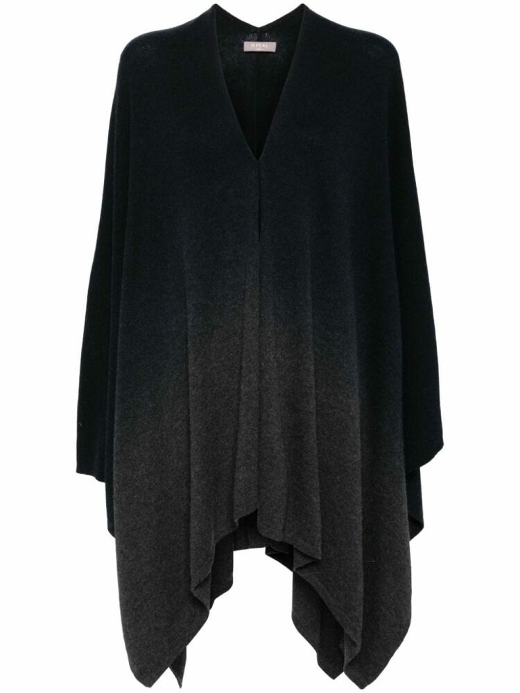 N.Peal gradient knitted cape - Blue Cover