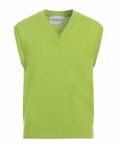 Amaranto Man Sweater Green Wool, Cashmere Cover