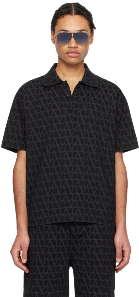 Valentino Black Iconographe Polo Cover