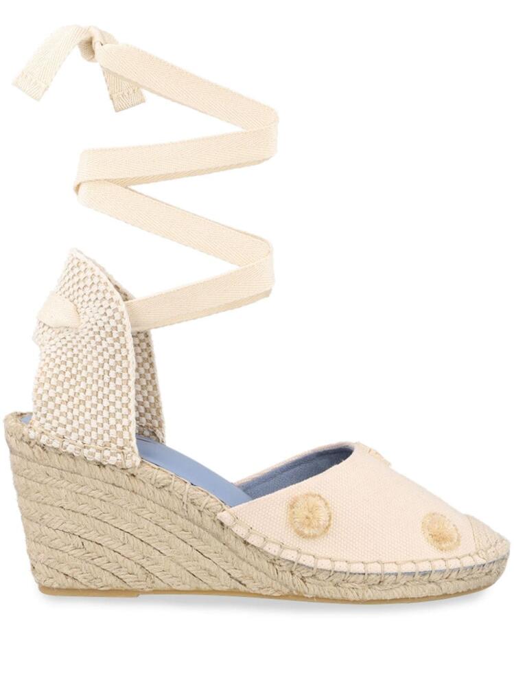 Blue Bird Shoes pompom-embellished espadrilles - White Cover