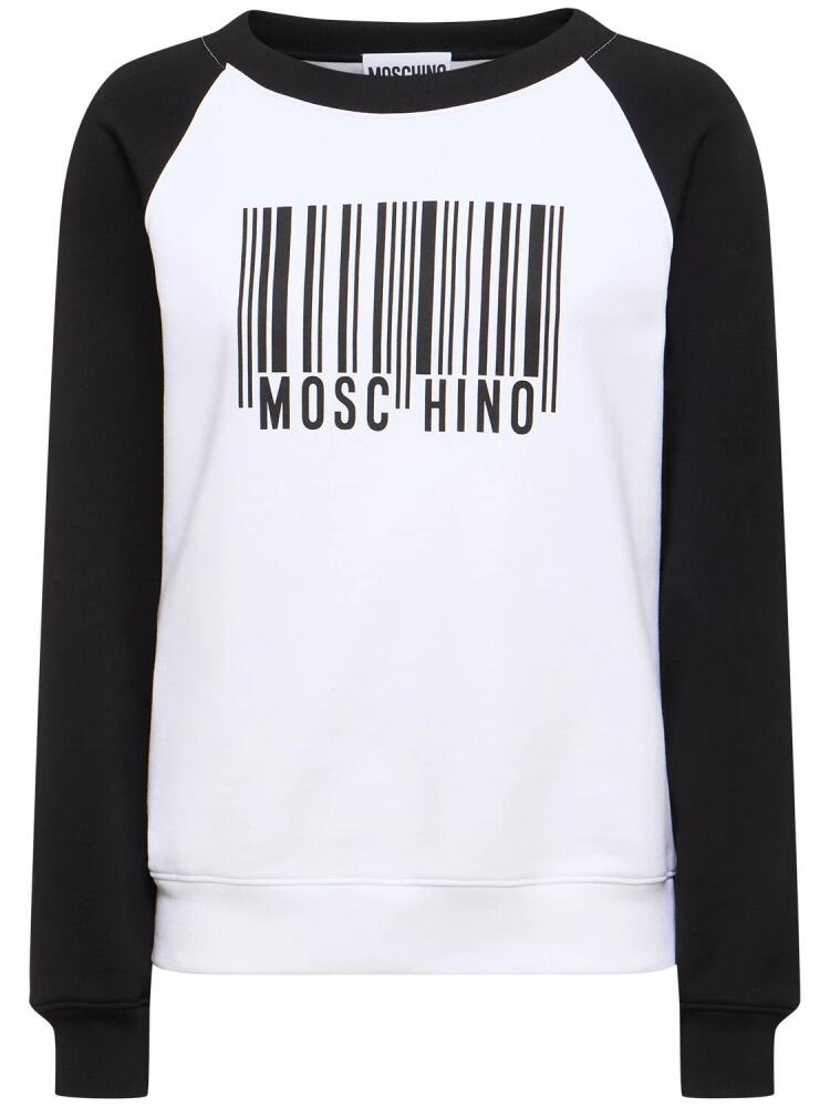 MOSCHINO Cotton Jersey Sweatshirt Cover