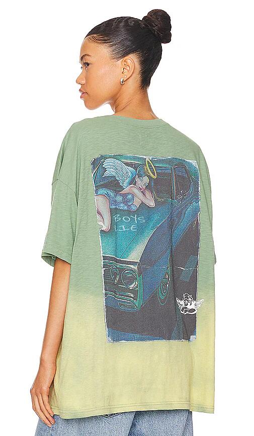 Boys Lie Fully Restored Boyfriend Tee in Green Cover