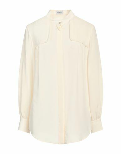 Ferragamo Woman Shirt Ivory Silk Cover