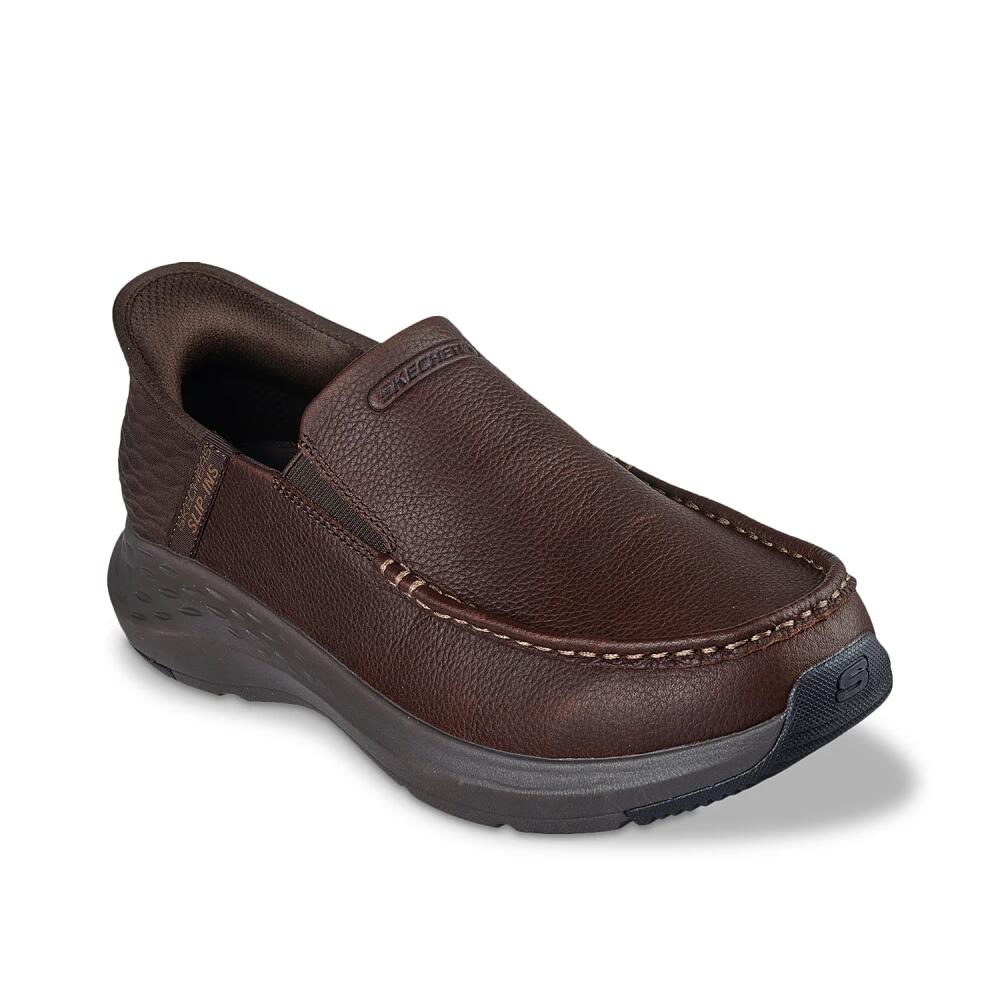 Skechers Parson Oswin Loafer | Men's | Dark Brown Cover