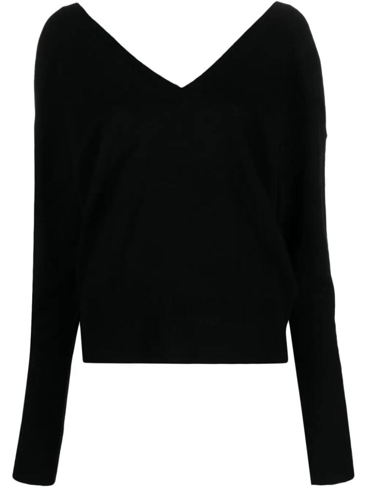 Federica Tosi V-neck long-sleeve cardigan - Black Cover