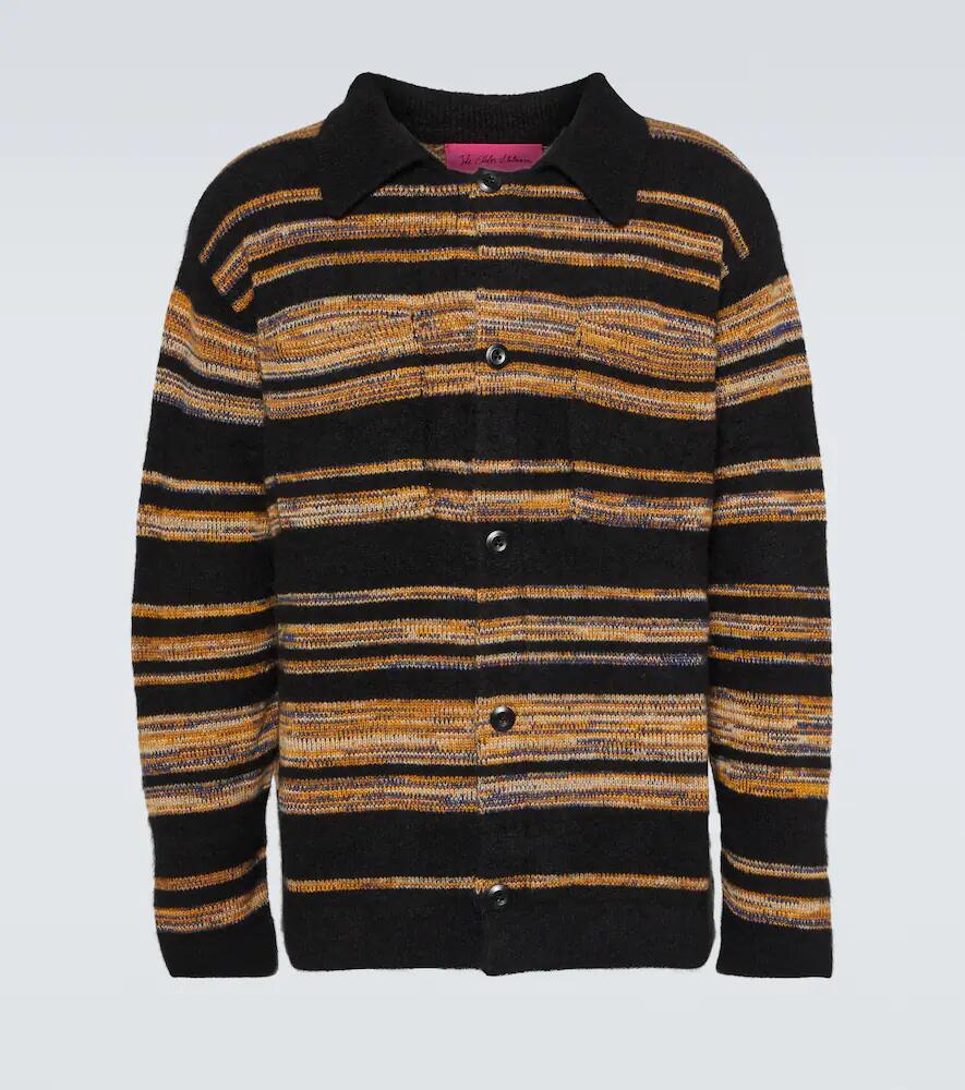 The Elder Statesman Phantom striped cashmere and cotton shirt Cover