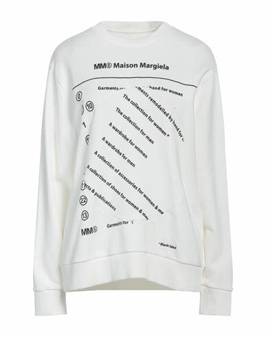 Mm6 Maison Margiela Woman Sweatshirt Off white Cotton Cover