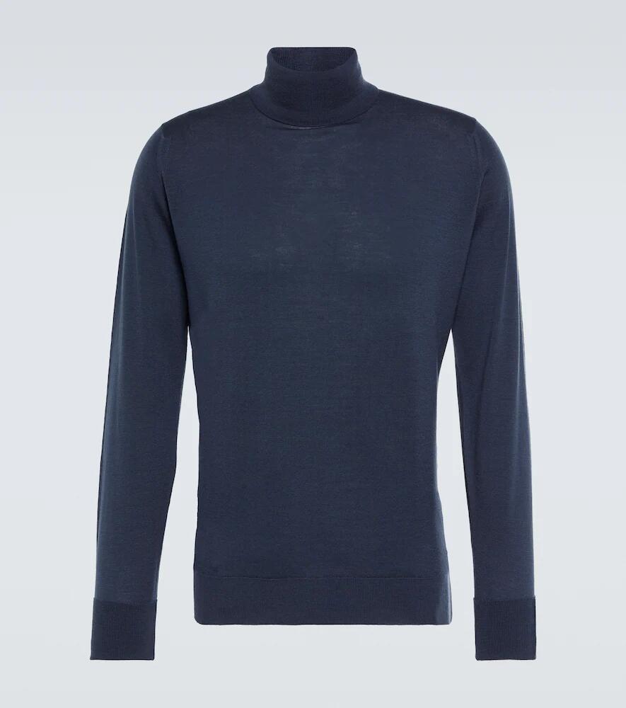 John Smedley Richards wool turtleneck sweater Cover