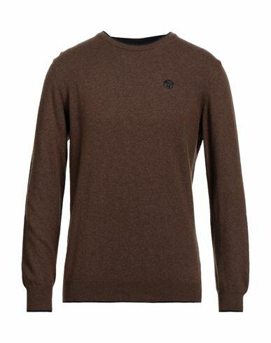 North Sails Man Sweater Brown Recycled polyamide, Recycled wool, Recycled viscose, Recycled cashmere Cover