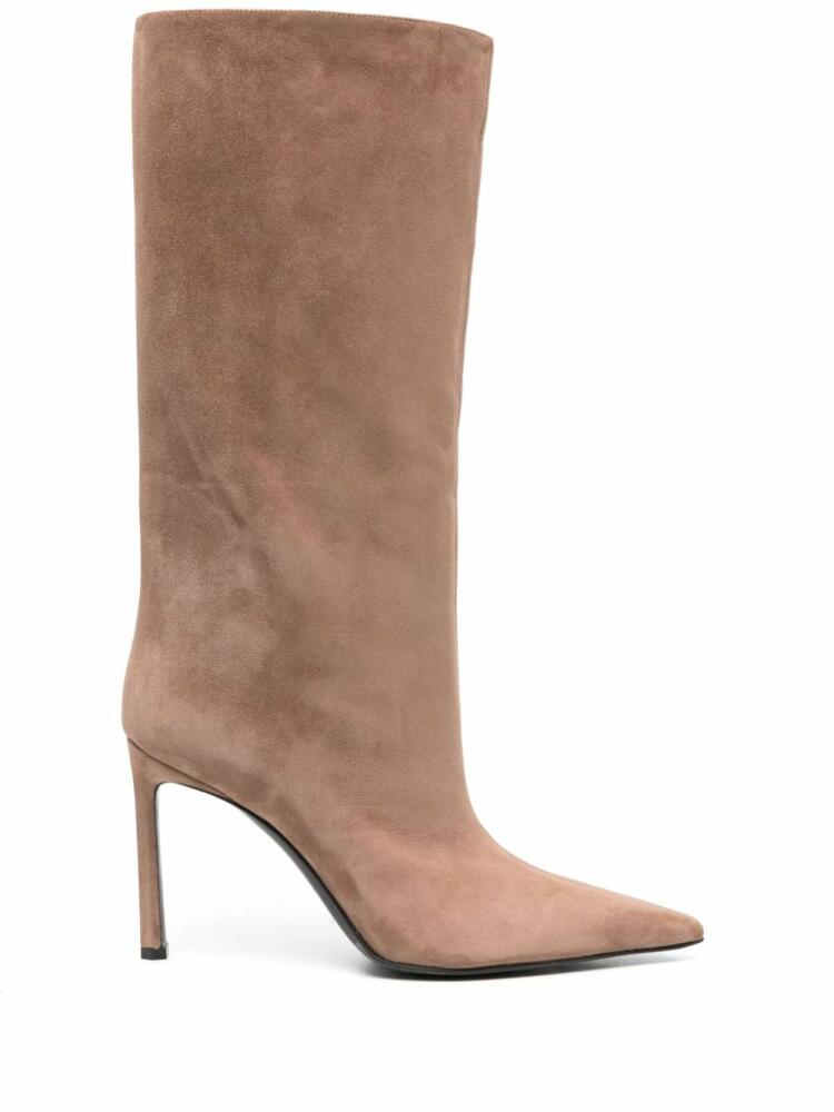 Sergio Rossi Liya 90mm suede boots - Brown Cover