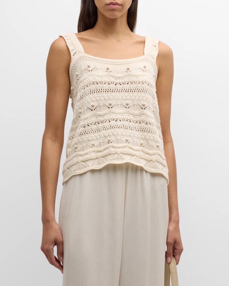 La Ligne Jane Beaded Crochet Tank Top Cover