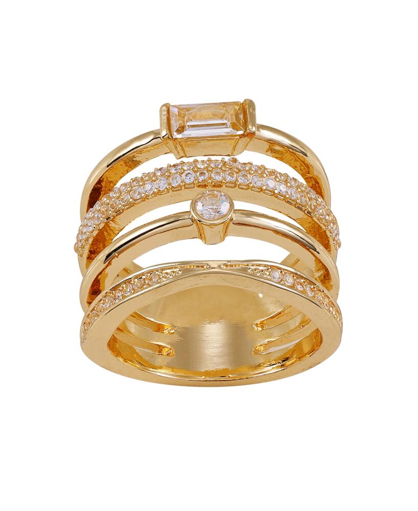 Vince Camuto Gold-Tone Four Row Statement Ring - Gold Cover