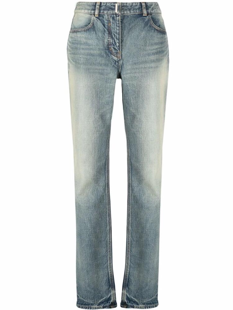 Givenchy stonewashed straight-leg jeans - Blue Cover