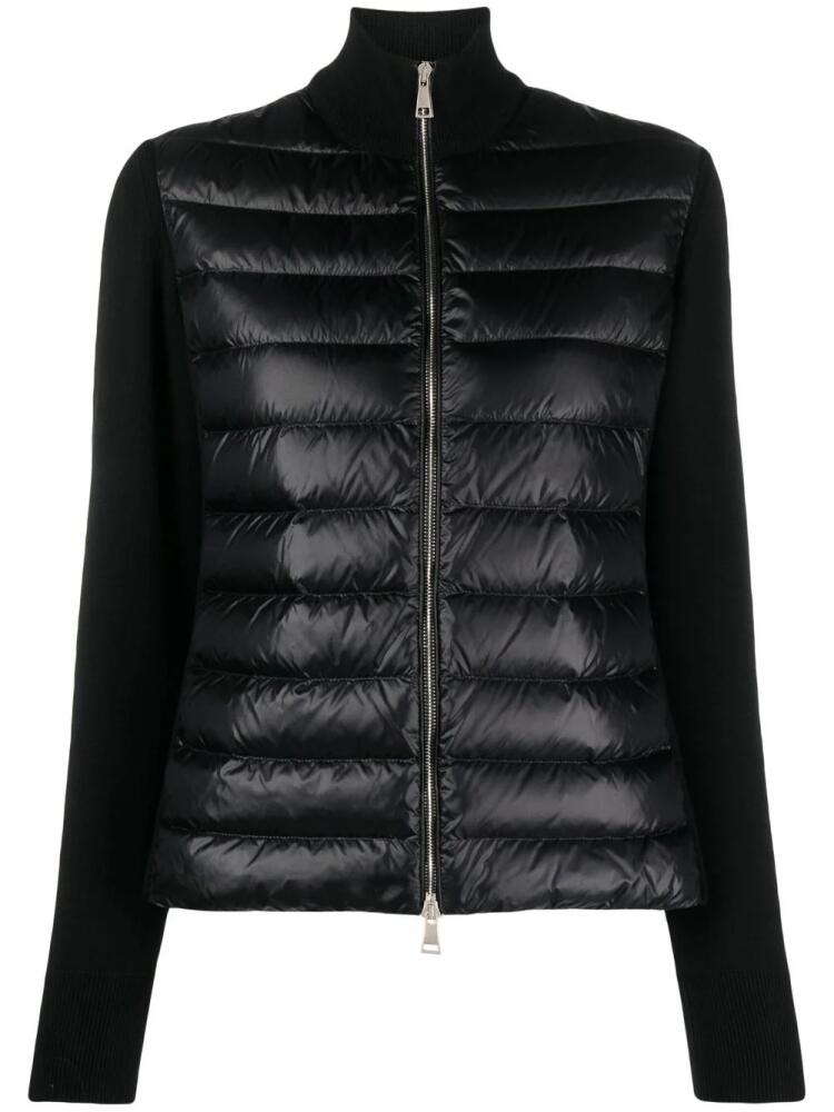 Moncler quilted padded cardigan - Black Cover