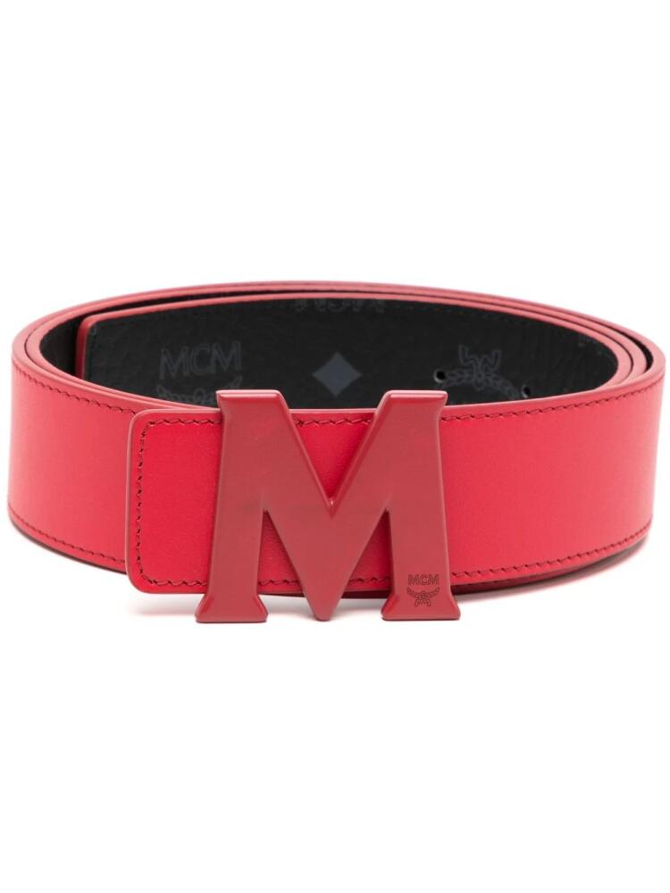 MCM Claus M-buckle reversible belt - Pink Cover